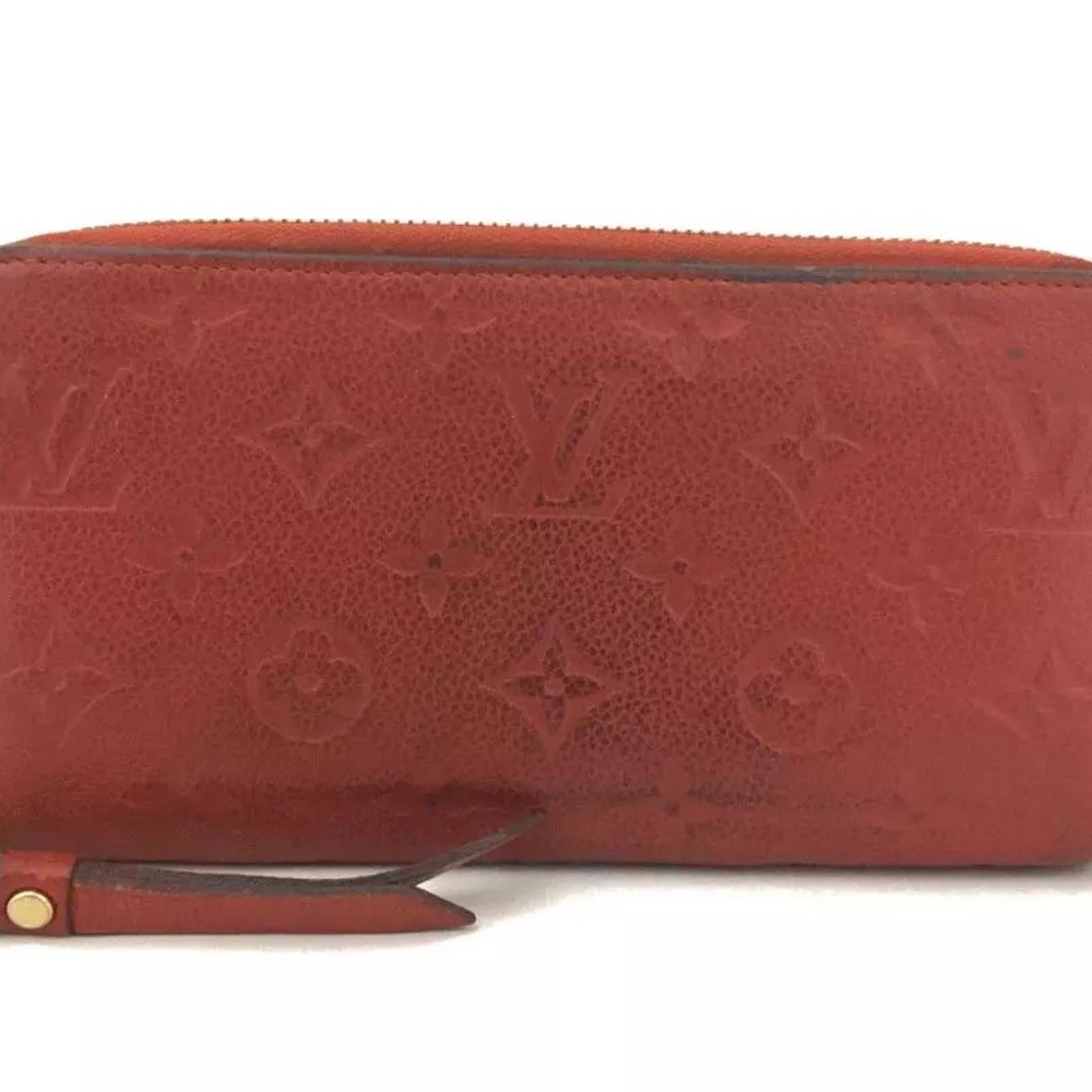 Louis Vuitton Monogram Empreinte Leather Zippy Zip Around Long Wallet
